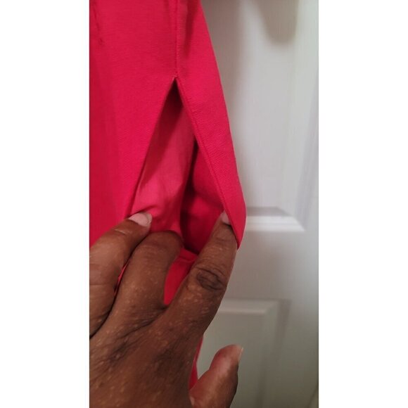 BENNY PHIL WOMEN'S RED FLOWER PRINT EMBROIDERY DRESS SIZE XL - Picture 6 of 8